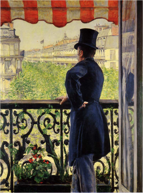 El hombre en el balcón - Caillebotte.png