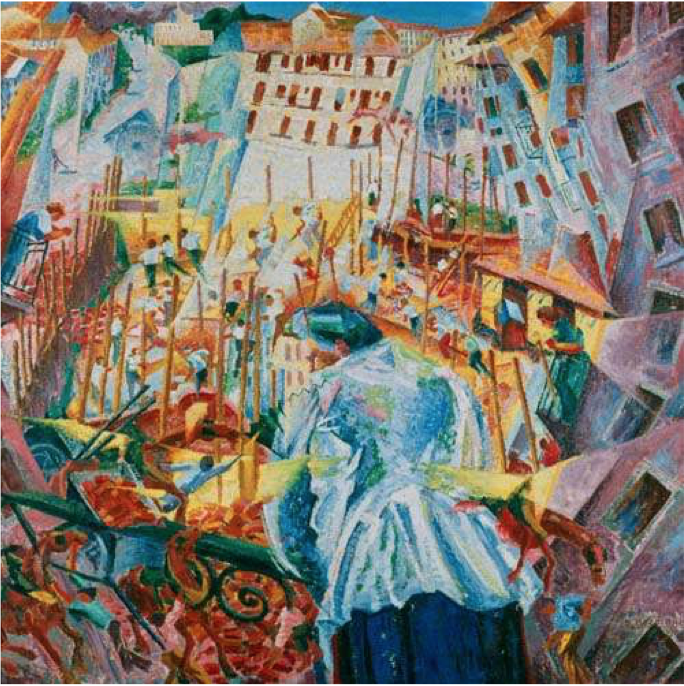 La calle entra en casa - Boccioni.png