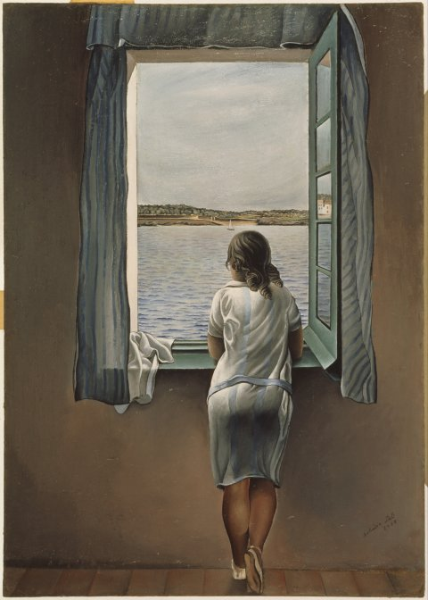 Muchacha en la ventana - Salvador Dalí.png